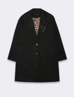 Piazza Italia CAPPOTTO CON SPILLA - Nero Cheap