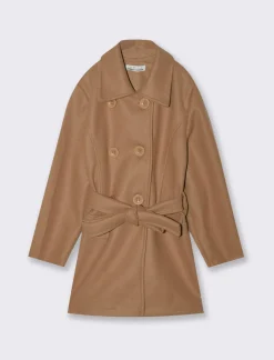 Piazza Italia Cappotto da bambina. - Cammello Clearance