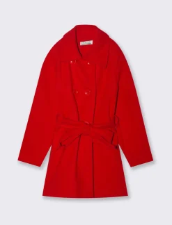 Piazza Italia Cappotto da bambina. - Rosso Hot