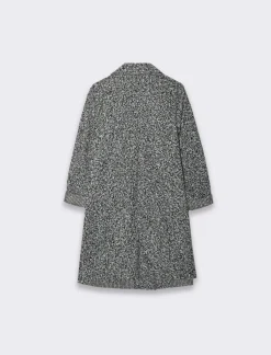 Piazza Italia Cappotto doppiopetto con tasche e toppa sul davanti - sale/pepe Bianco Cheap