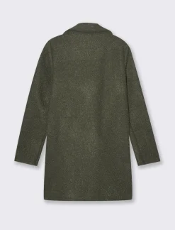 Piazza Italia Cappotto doppiopetto in tessuto bouclè - Ve.milit. Verde Discount