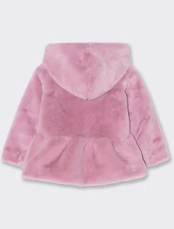 Piazza Italia Cappotto in pelliccia da neonata. - Rosa New