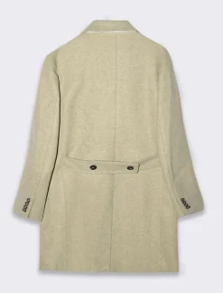 Piazza Italia Cappotto regular fit collo a revers classico e maniche lunghe - ecru Beige Sale