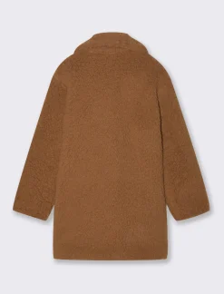 Piazza Italia Cappotto teddy da bambina. - Cammello Clearance