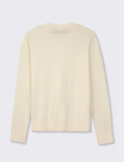 Piazza Italia Cardigan a girocollo in maglia fine vestibilità comfort - Avorio Beige Cheap