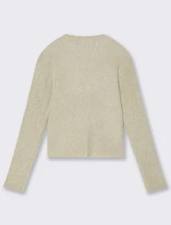 Piazza Italia Cardigan bottoncini e scollo a V regular fit - sporco Bianco Clearance