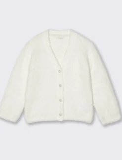 Piazza Italia Cardigan con bottoni frontali - Bianco sporco New