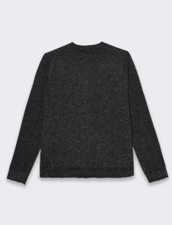 Piazza Italia Cardigan manica lunga giro collo in filo effetto metalizzato - Nero Discount