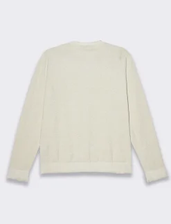 Piazza Italia Cardigan manica lunga giro collo in filo effetto metalizzato - Avorio Beige Clearance