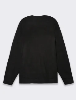 Piazza Italia Cardigan regular fitcon costina al collo - Nero Hot