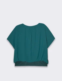 Piazza Italia Casacca a manica corta con collana - Ottanio Verde Sale