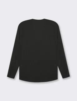 Piazza Italia Casacca a manica lunga e scollo a V con rouches - Nero Fashion