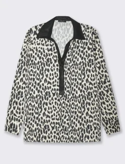 Piazza Italia Casacca collo camicia stampata - Maculato Animalier Online