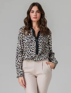 Piazza Italia Casacca collo camicia stampata - Maculato Animalier Online