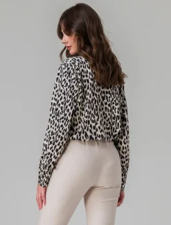 Piazza Italia Casacca collo camicia stampata - Maculato Animalier Online
