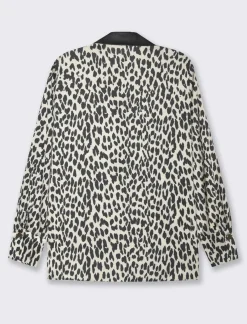 Piazza Italia Casacca collo camicia stampata - Maculato Animalier Online