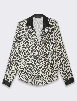 Piazza Italia Casacca collo camicia stampata - Maculato Animalier Sale