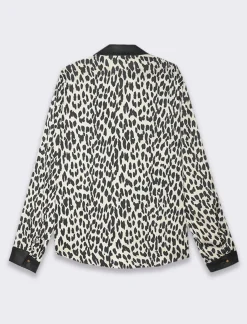 Piazza Italia Casacca collo camicia stampata - Maculato Animalier Sale