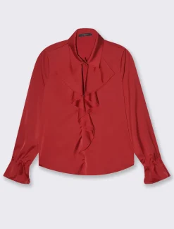 Piazza Italia Casacca con arriccio e maniche con elastico - Rosso Store