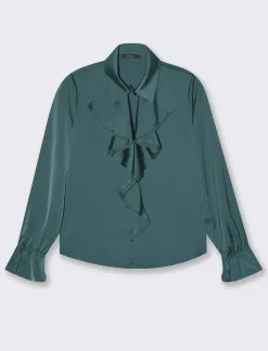 Piazza Italia Casacca con arriccio e maniche con elastico - Verde Online