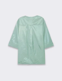 Piazza Italia Casacca con scollo a V e manica a 3/4 con risvolto. - Verdino Verde Online