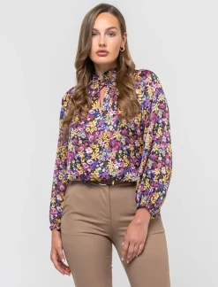 Piazza Italia Casacca in tessuto fluido e arriccio al collo con laccetti - var 1 Shop