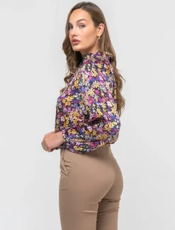 Piazza Italia Casacca in tessuto fluido e arriccio al collo con laccetti - var 1 Shop