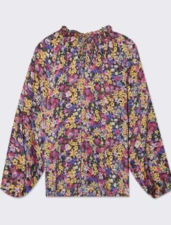 Piazza Italia Casacca in tessuto fluido e arriccio al collo con laccetti - var 1 Shop