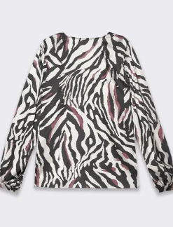 Piazza Italia Casacca scollo V stampata - Vinaccia Rosso Online