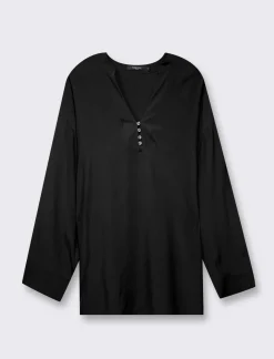 Piazza Italia Casacca stampata manica 3/4 vestibilità comfort - Nero Shop