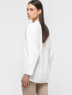 Piazza Italia Casacca stampata manica 3/4 vestibilità comfort - Avorio Beige Shop