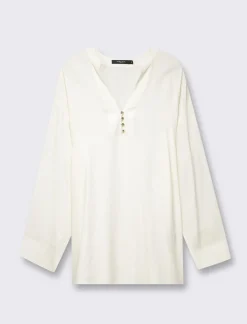 Piazza Italia Casacca stampata manica 3/4 vestibilità comfort - Avorio Beige Shop