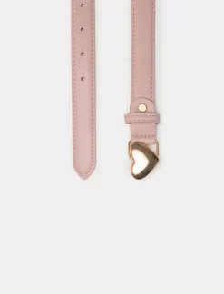 Piazza Italia Cintura bambina con cuori - Rosa Discount