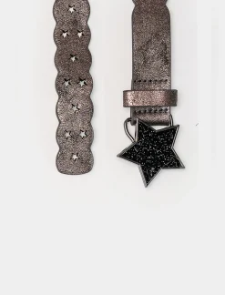 Piazza Italia Cintura da bambina con fibbia stella altezza - canna di fucile Cheap