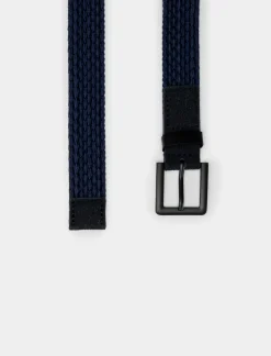 Piazza Italia Cintura da bambino elastica - Blu Hot