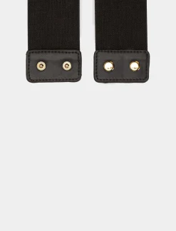 Piazza Italia Cintura da donna elastica con catena 70cm - 80cm - -oro Nero Outlet