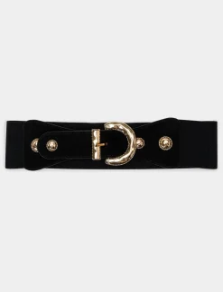 Piazza Italia Cintura da donna elastica con applicazioni - Oro Online