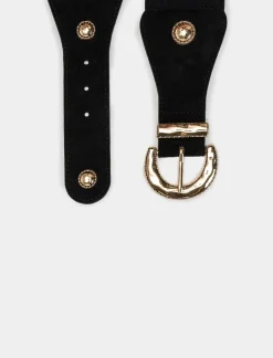 Piazza Italia Cintura da donna elastica con applicazioni - Oro Online