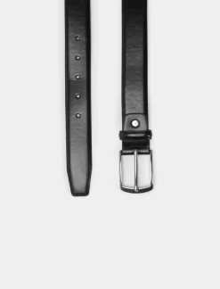 Piazza Italia Cintura da uomo bombata saldata lunghezza 110/115 cm - Nero Clearance