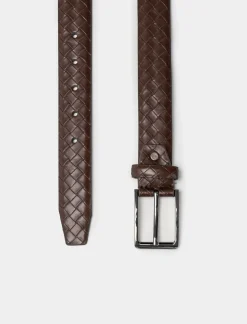 Piazza Italia Cintura da uomo intrecciata 110cm-115cm - Marrone Sale