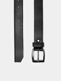 Piazza Italia Cintura da uomo ripiegata e cucita lunghezza 110/115 cm - Nero Sale