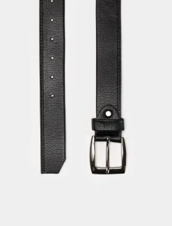 Piazza Italia Cintura da uomo ripiegata e cucita lunghezza 110/115 cm - canna di fucile Grigio Cheap