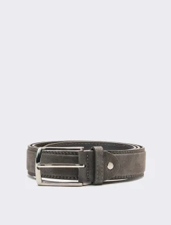 Piazza Italia Cintura da uomo scamosciata lunghezza 110/115 cm - Grigio Best