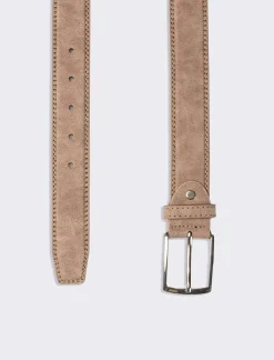 Piazza Italia Cintura da uomo scamosciata lunghezza 110/115 cm - Beige Store