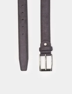 Piazza Italia Cintura da uomo scamosciata 110 cm-115 cm - Grigio Online