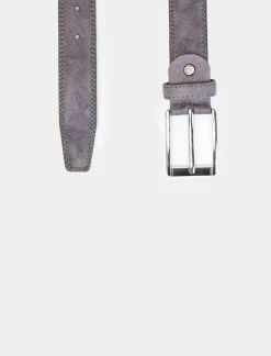 Piazza Italia Cintura da uomo scamosciata 110 cm-115 cm - Grigio Online