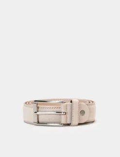 Piazza Italia Cintura da uomo scamosciata 110 cm-115 cm - Beige Clearance