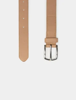 Piazza Italia Cintura liscia da bambino lunghezza 80 cm-90 cm - Beige New