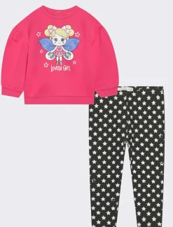 Piazza Italia Completo felpa manica lunga e leggings - Fuxia Flash Sale