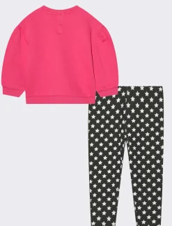 Piazza Italia Completo felpa manica lunga e leggings - Fuxia Flash Sale